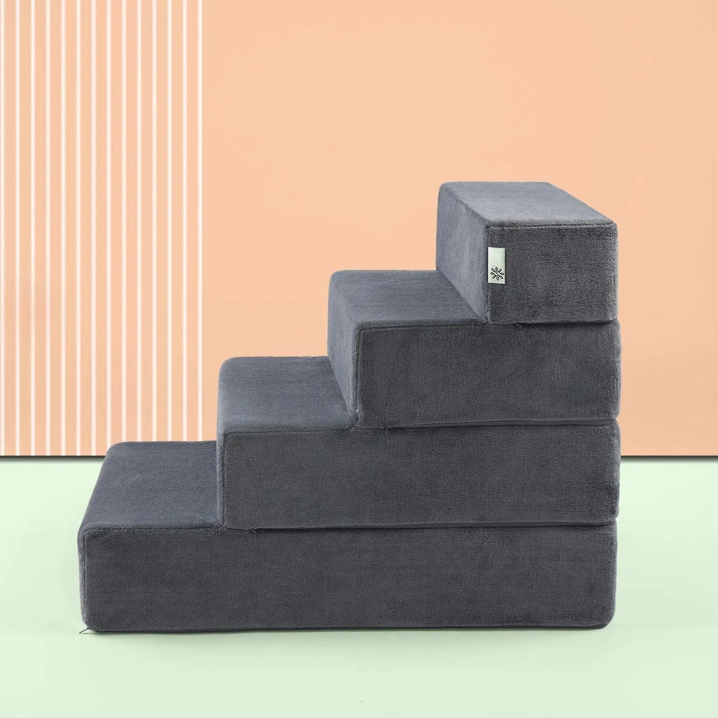 Easy Pet Stairs, Pet Ramp, Pet Ladder, Medium, Charcoal Large