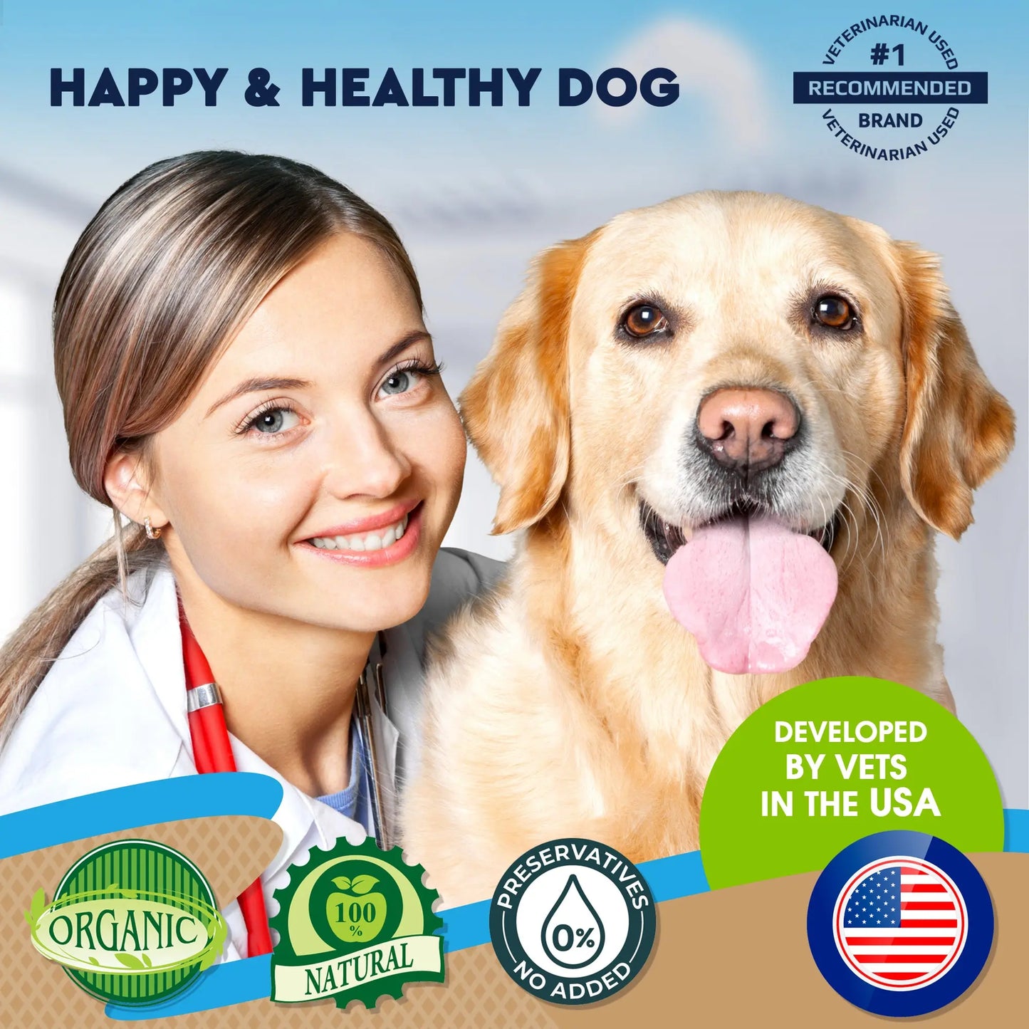 Dewormer for Dogs & Cats – Natural Worm Treatment for Tapeworms, Roundworms, Hookworms
