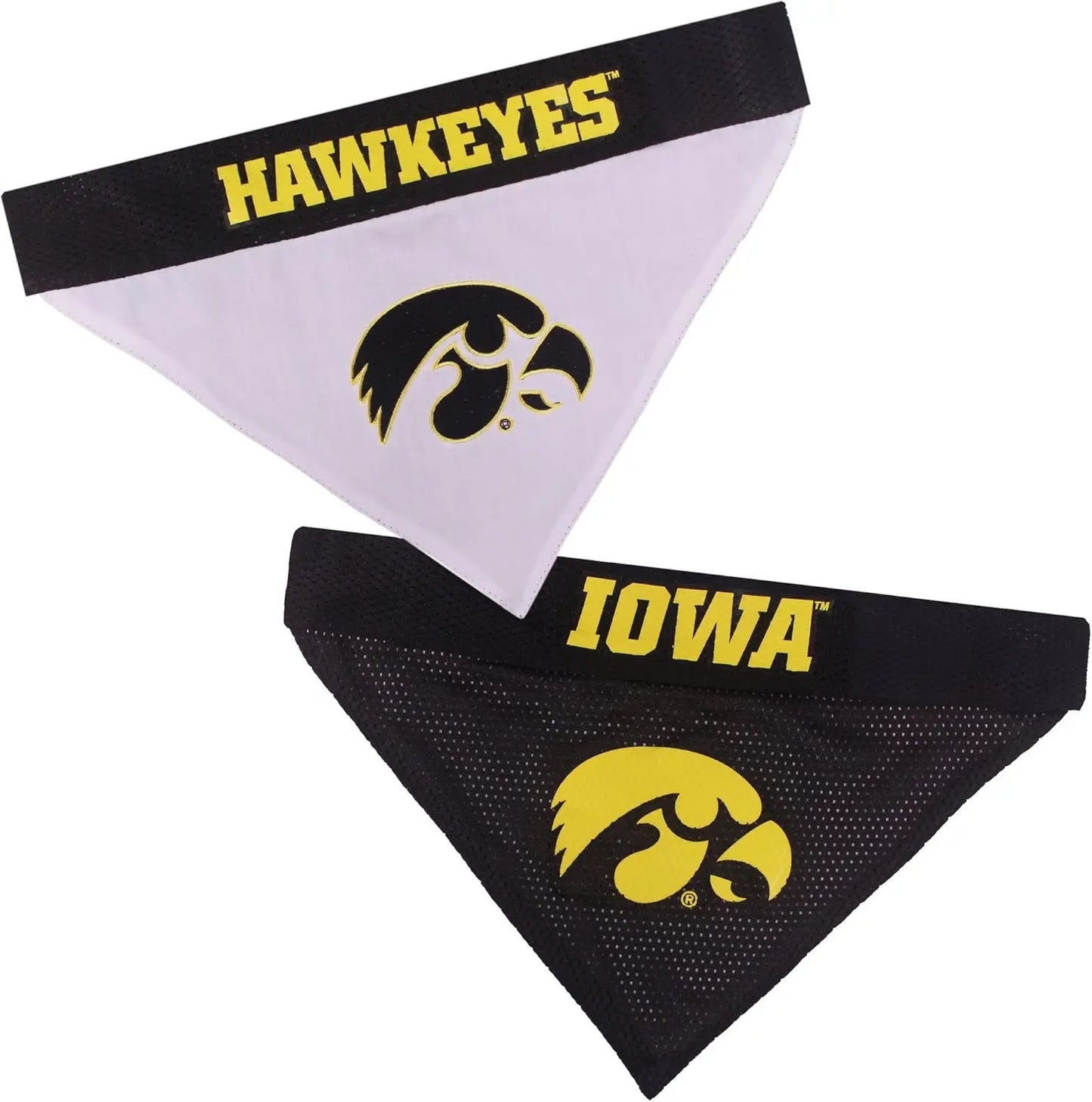 Official NCAA Collegiate Pet Bandana – Game Day Gear for Dogs & Cats Iowa Hawkeyes Large X-Large