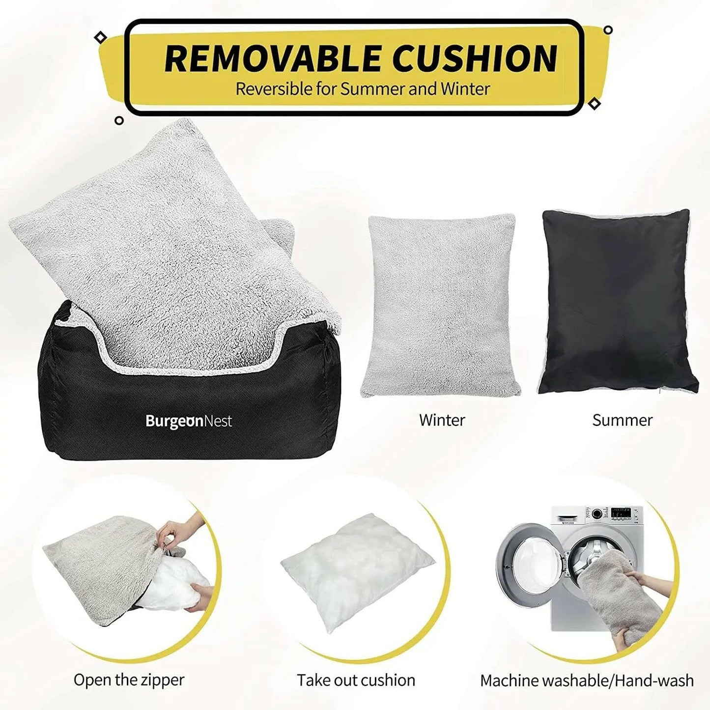 Upgrade their ride! Ultimate Comfort & Safety: Washable Pet Car Seat for Small Dogs & Cats (Under 25 lbs)
