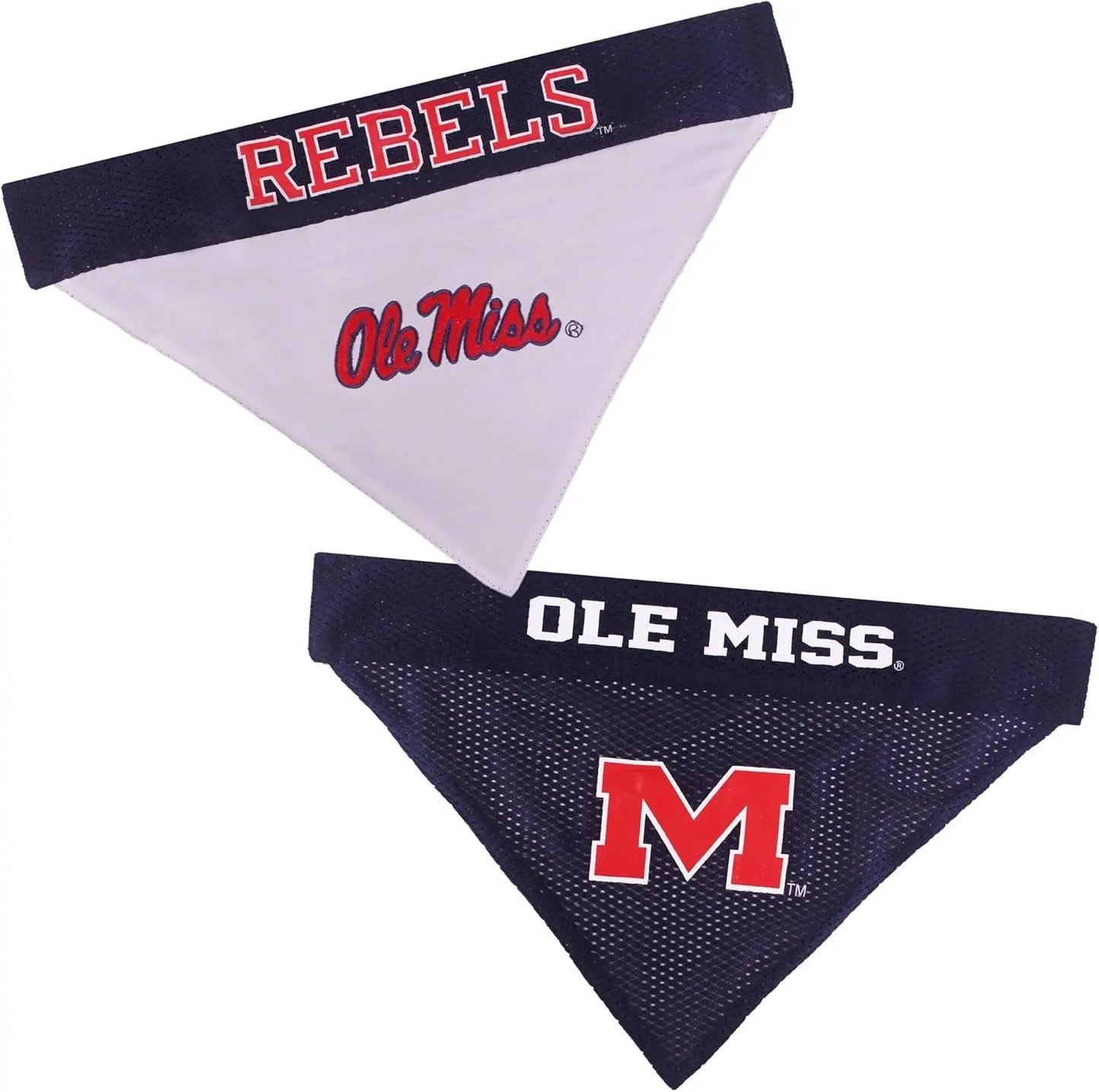 Official NCAA Collegiate Pet Bandana – Game Day Gear for Dogs & Cats Mississippi Ole Miss Rebels