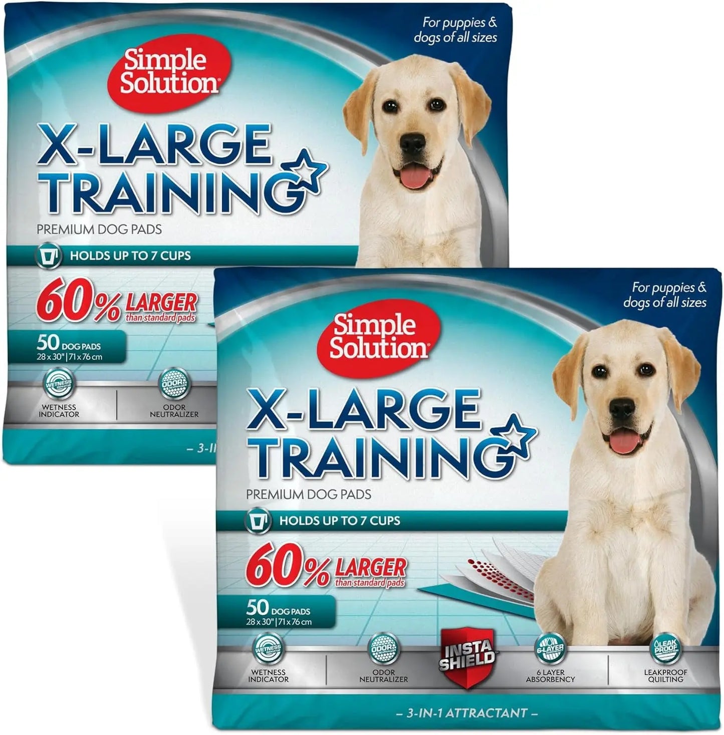 Extra Large Dog Pee Pads 28"x30" – Super Absorbent Leak Proof Puppy Training Pads Extra Large 100 Count