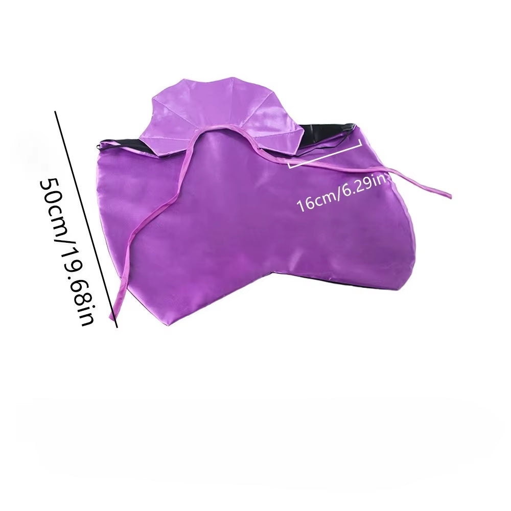Pet Vampire Cloak Costume | Funny Halloween Outfit for Dogs & Cats Purple