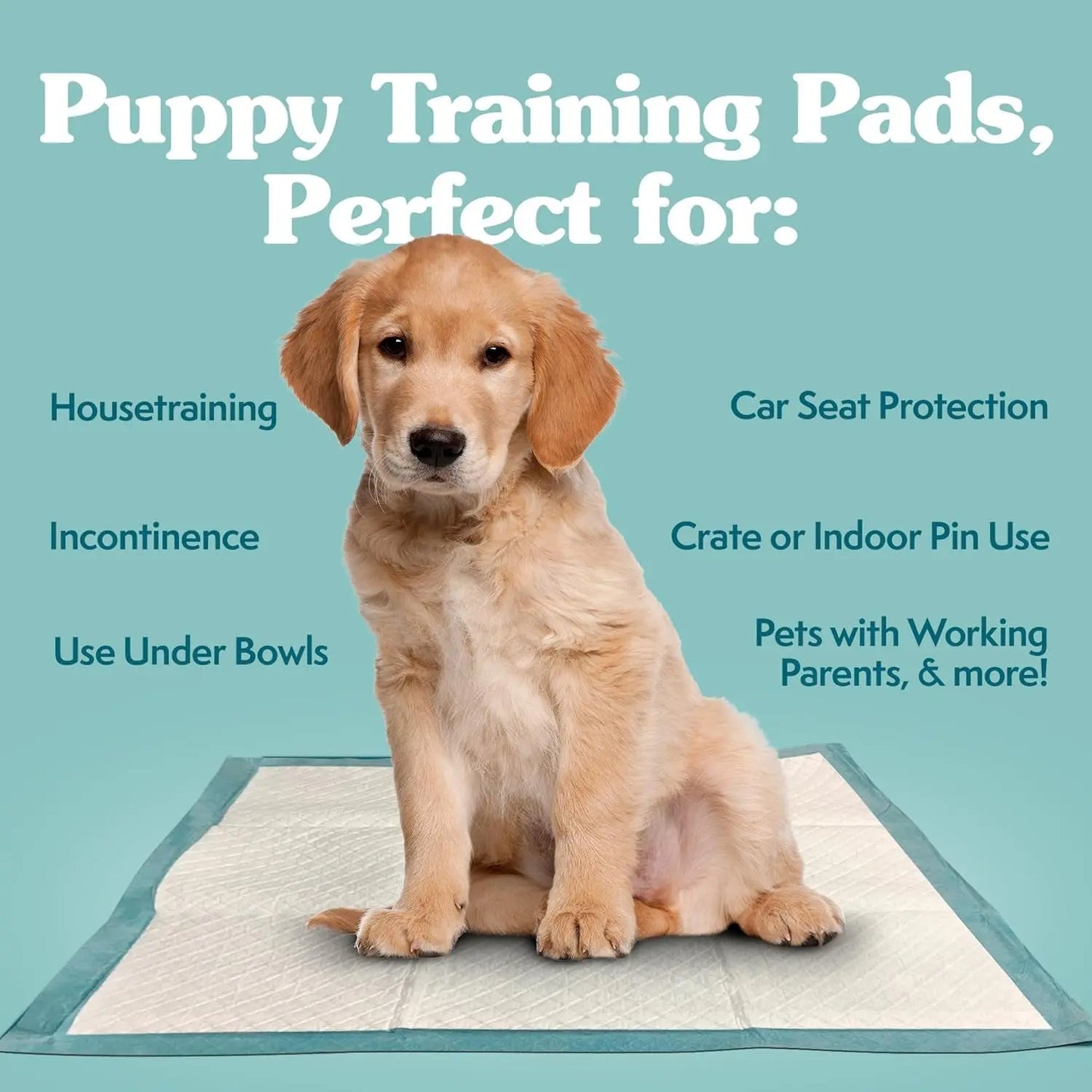 Extra Large Dog Pee Pads 28"x30" – Super Absorbent Leak Proof Puppy Training Pads