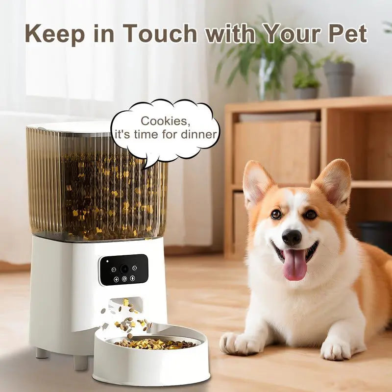 Smart Pet Feeder with HD Camera & Remote Control – 5L Auto Dispenser for Cats & Dogs