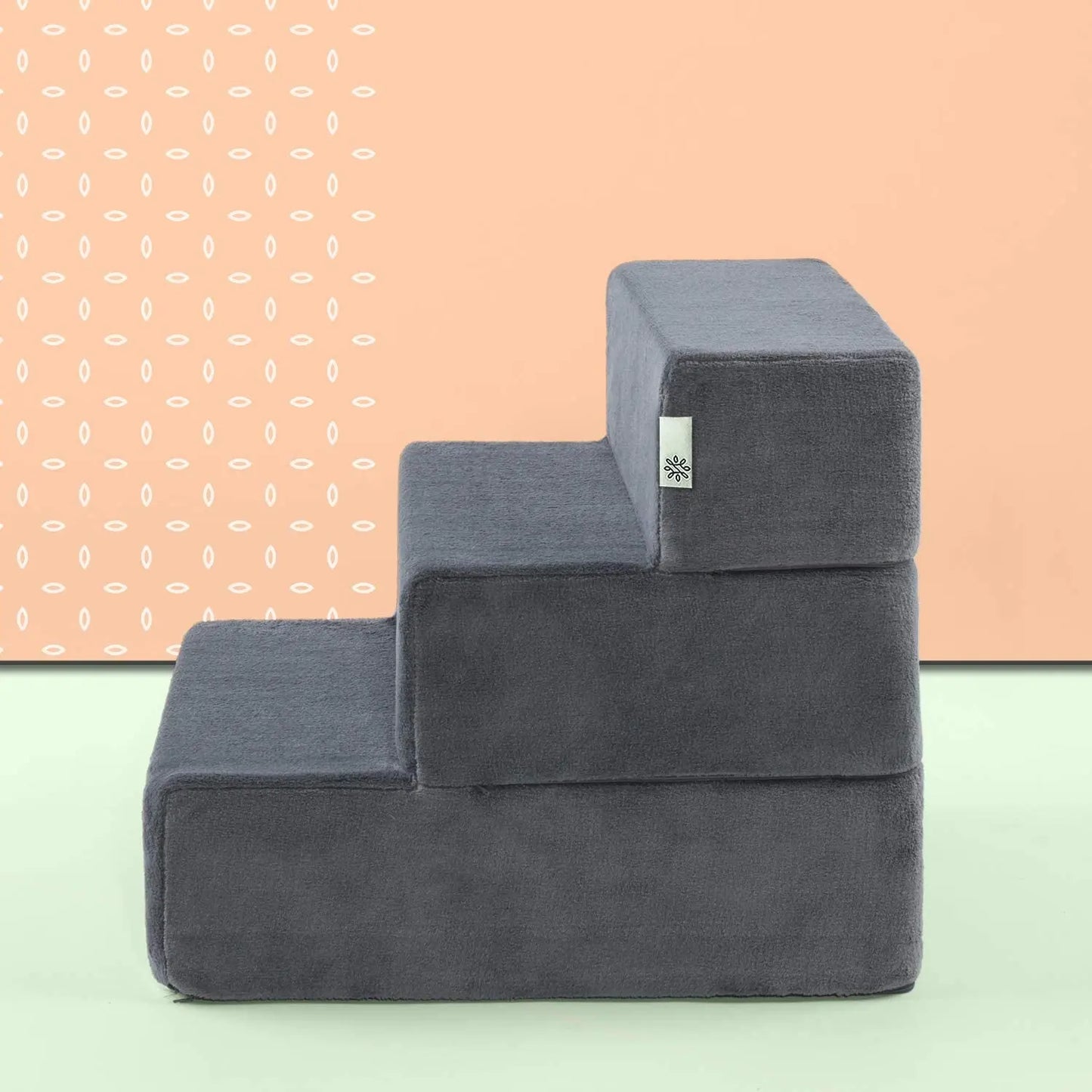 Easy Pet Stairs, Pet Ramp, Pet Ladder, Medium, Charcoal Medium