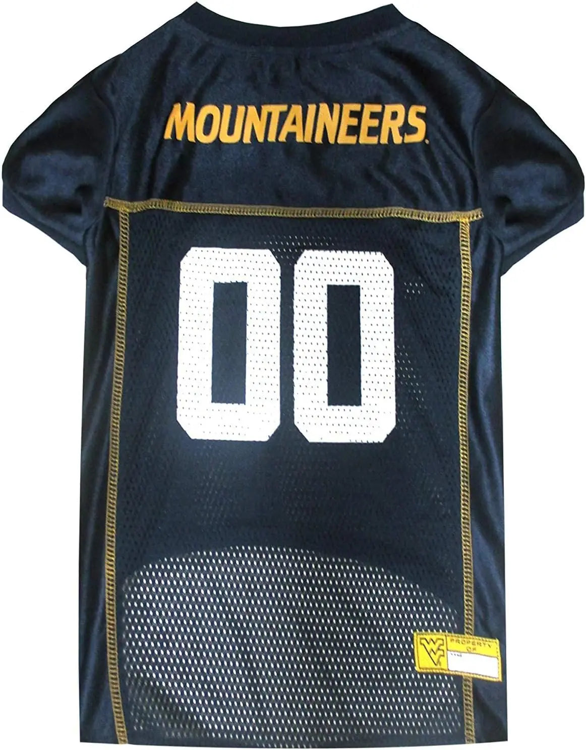 Licensed Official NCAA Mesh Jersey for Dogs & Cats West Virginia Mountaineers X-Small