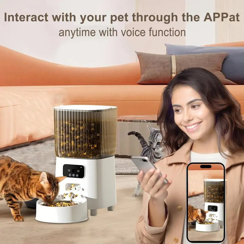 Smart Pet Feeder with HD Camera & Remote Control – 5L Auto Dispenser for Cats & Dogs