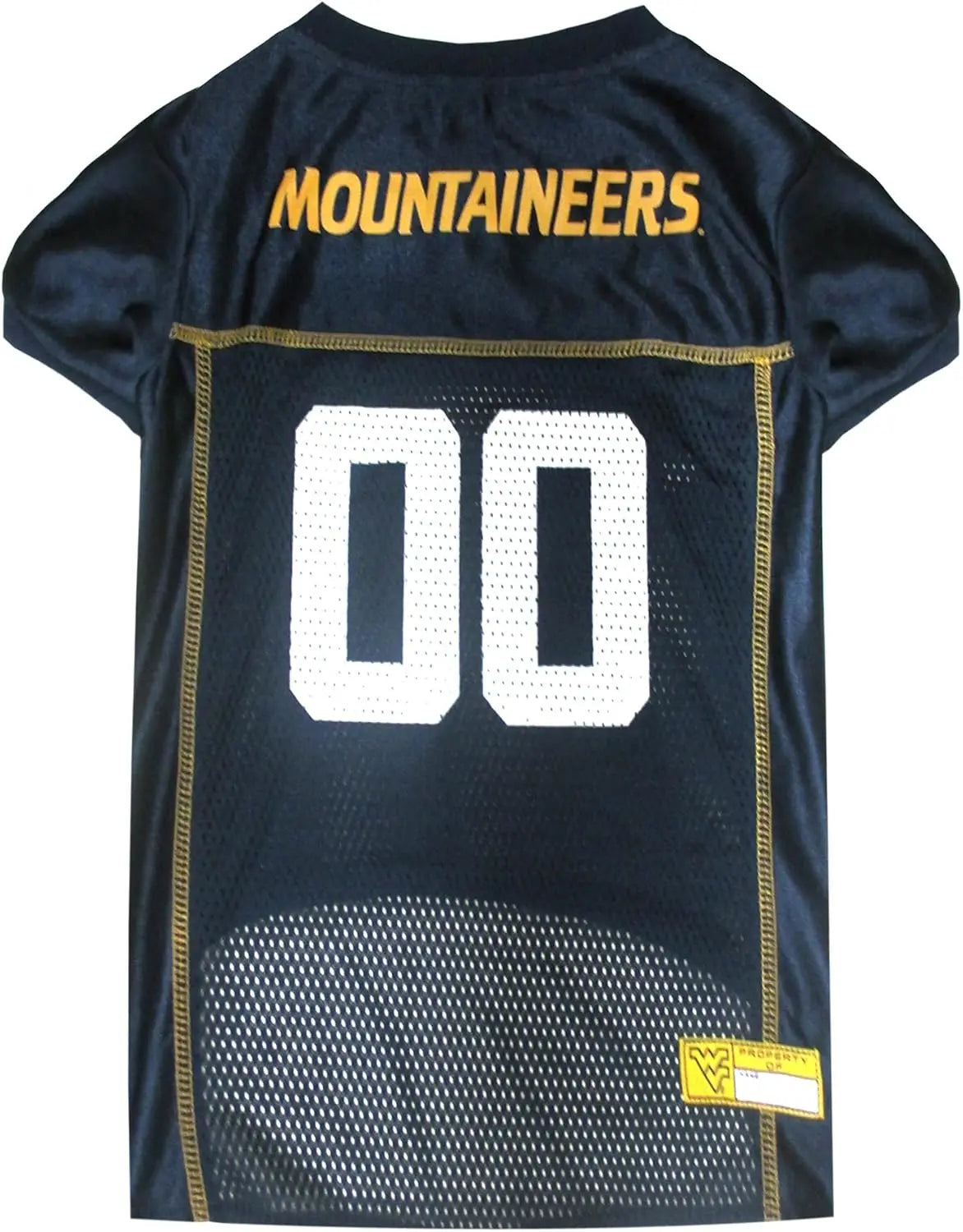 Licensed Official NCAA Mesh Jersey for Dogs & Cats West Virginia Mountaineers Large