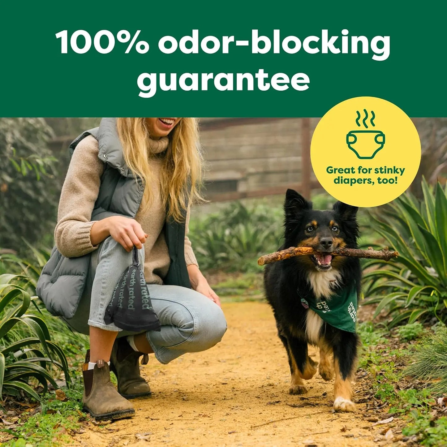 Dog Poop Bags Leak Proof 108 Count – Odor Blocking, Unscented Pet Waste Bags