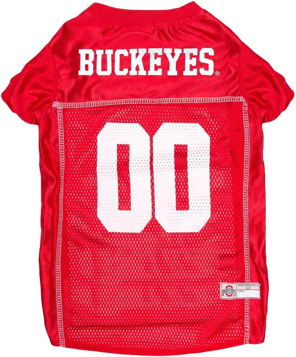 Licensed Official NCAA Mesh Jersey for Dogs & Cats Ohio State Buckeyes