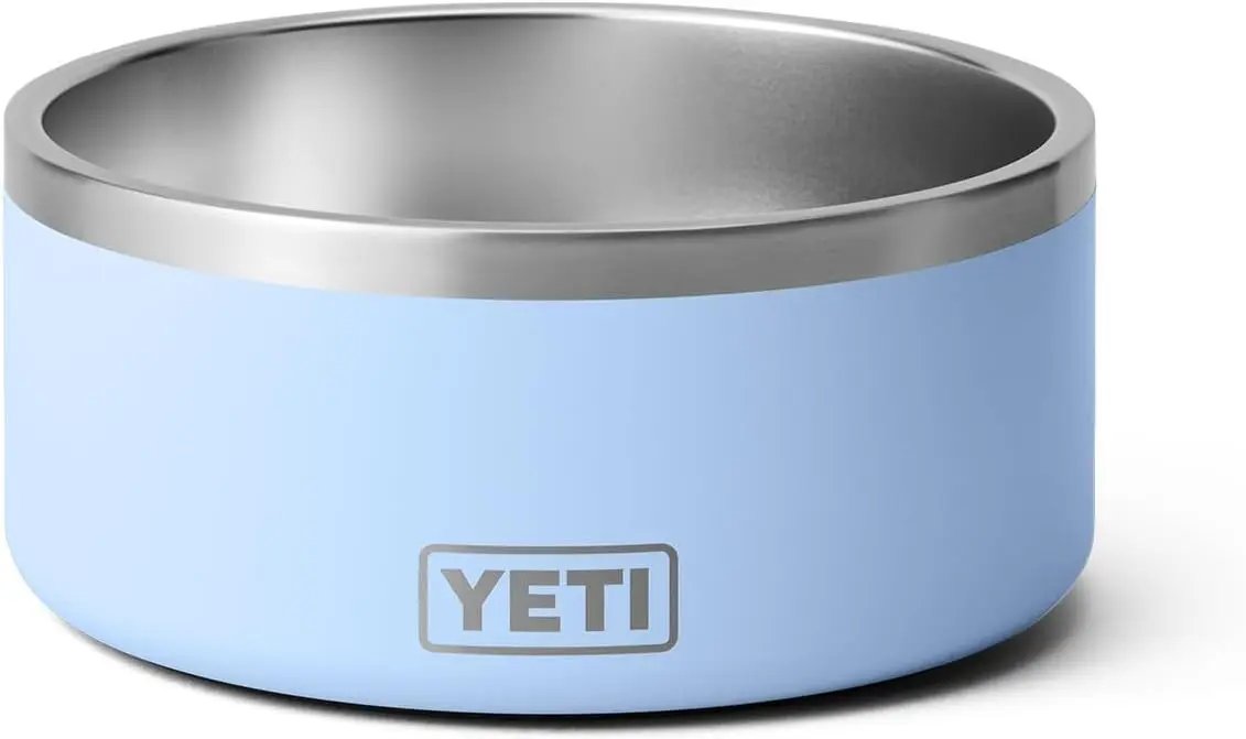 YETI 8, Stainless Steel, Non-Slip Dog Bowl, Holds 64 Ounces Big Sky Blue