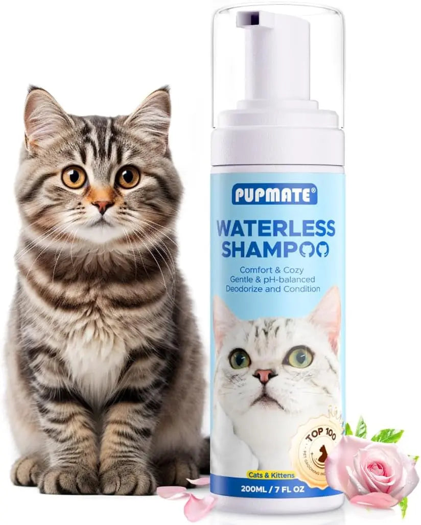 Cat Waterless Shampoo No Rinse Hypoallergenic Detangling Odor Control 1*Shampoo