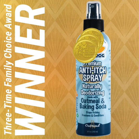 Dog Cat Itch Relief Spray Oatmeal Anti Itch Natural Skin Soothing USA