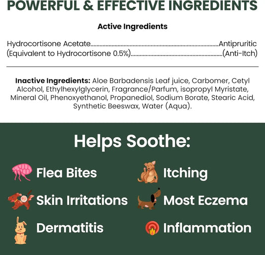 Dog Anti Itch Lotion Relief Skin Irritation Flea Bites USA