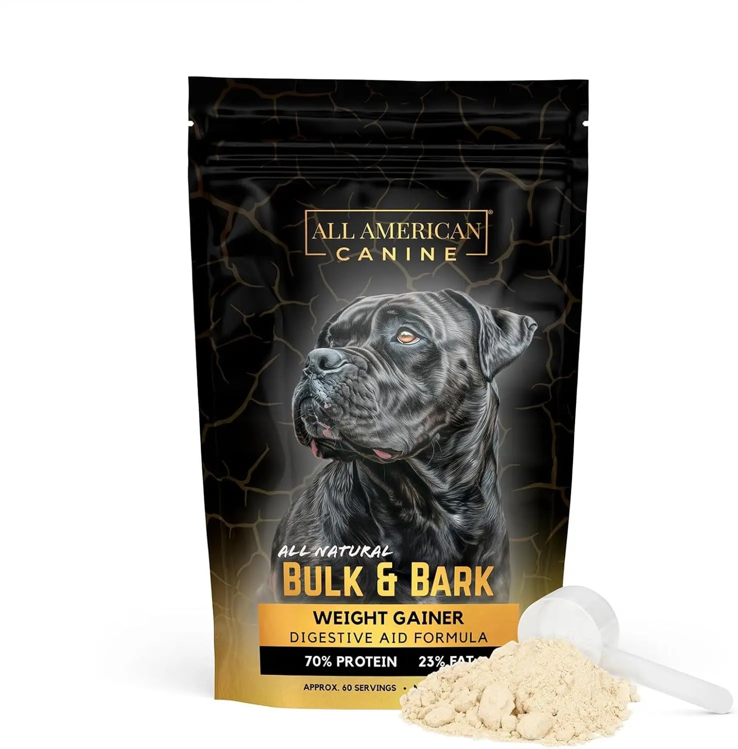 Dog Weight Gainer High Calorie Protein Powder Supplement Muscle Recovery Weight Gainer + Digestive 60 Servings (1.5 Lbs)
