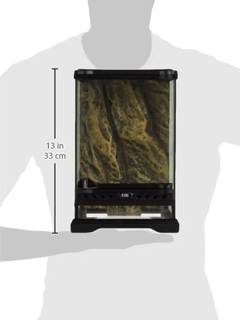 Exo Terra Nano Tall Glass Terrarium Kit for Reptiles & Amphibians 8x8x12
