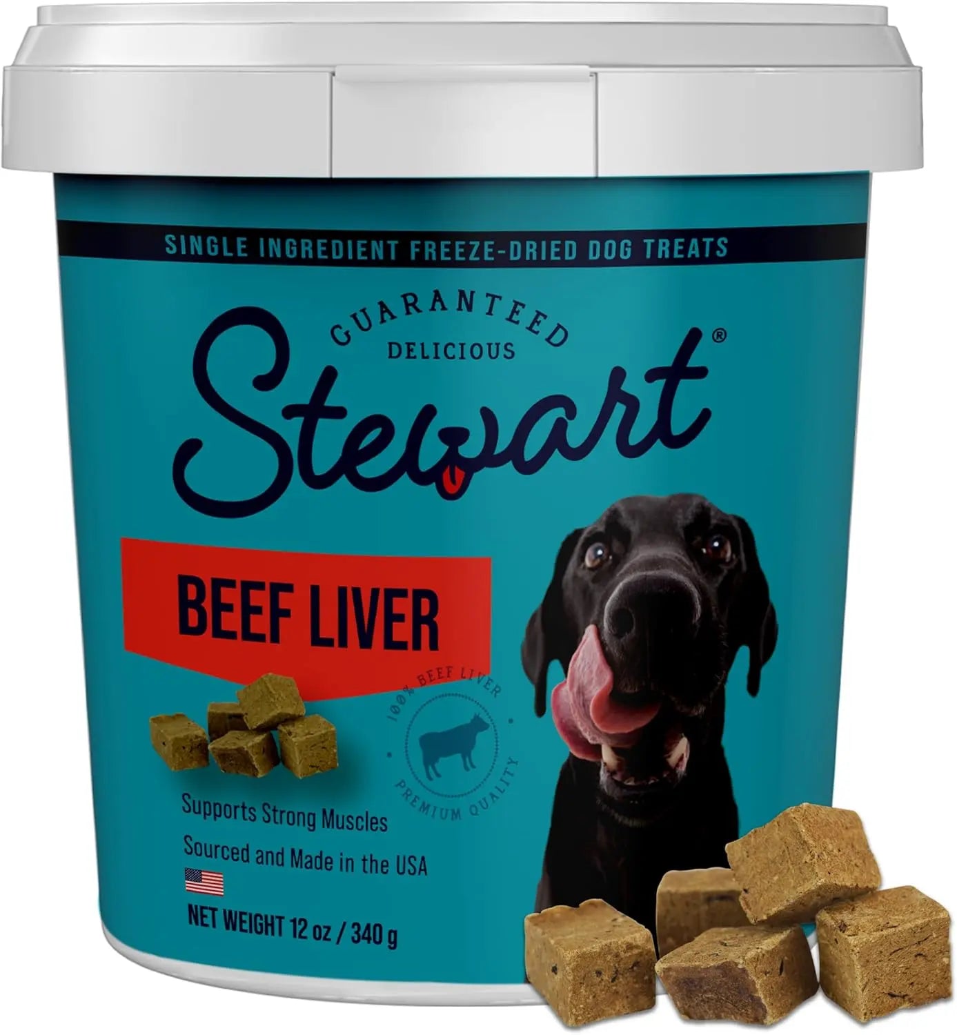 Freeze Dried Beef Liver Dog Treats 21oz Single Ingredient High Protein Tub Beef Liver 12 Ounce (Pack Of 1)