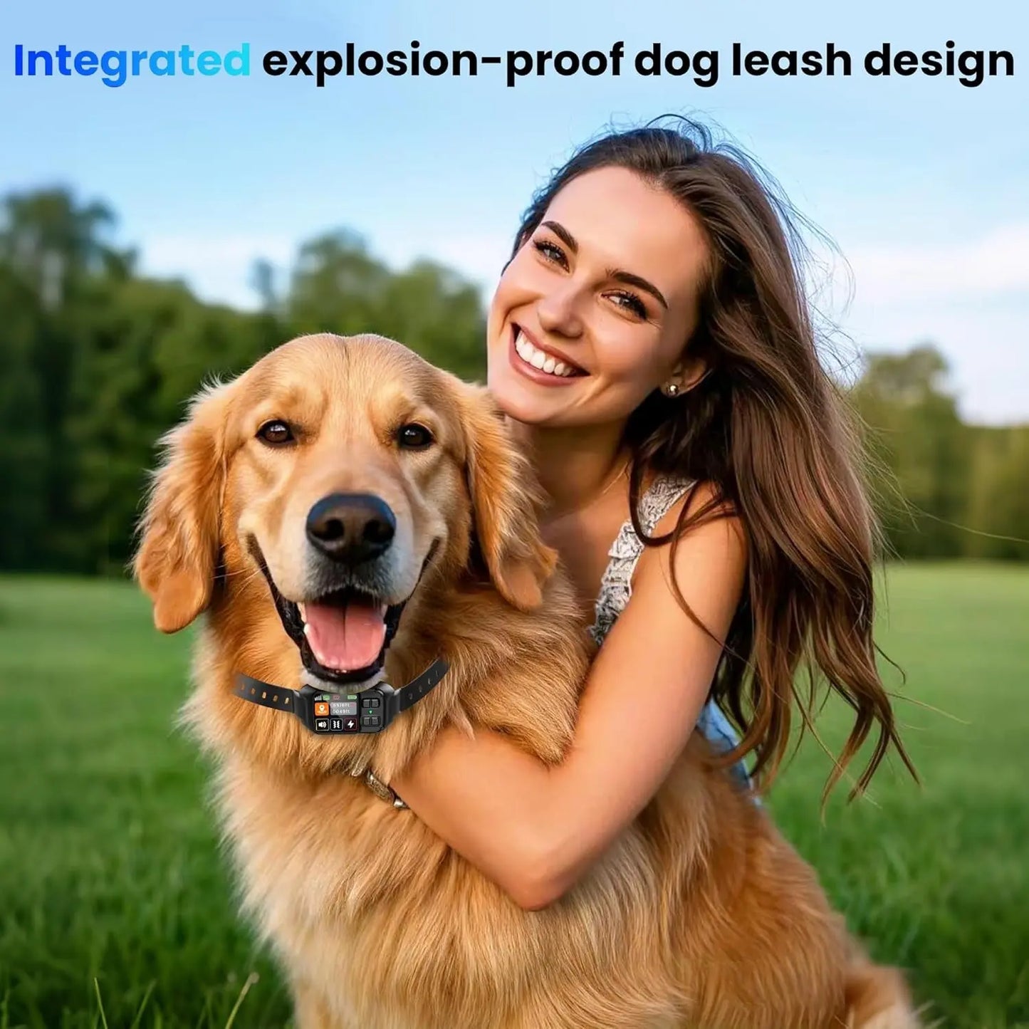 GPS Wireless Dog Fence Smart Adjustable Boundary Waterproof Collar Outdoor