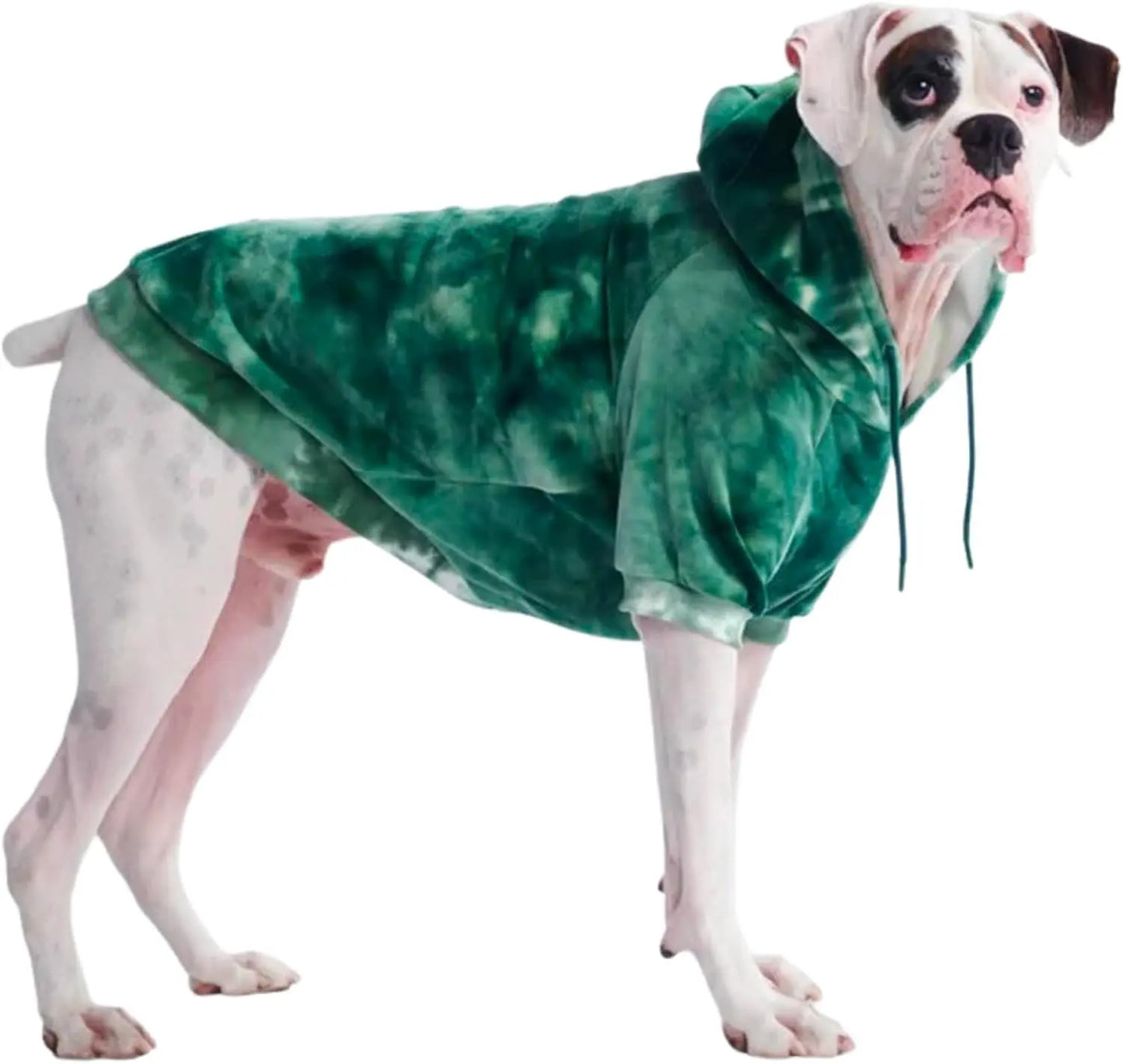 Premium Dog Hoodie – Soft Fleece Stretch Hoodie for Small to Large Dogs S–5XL Green Skydye 3Xl: 60-80Lbs