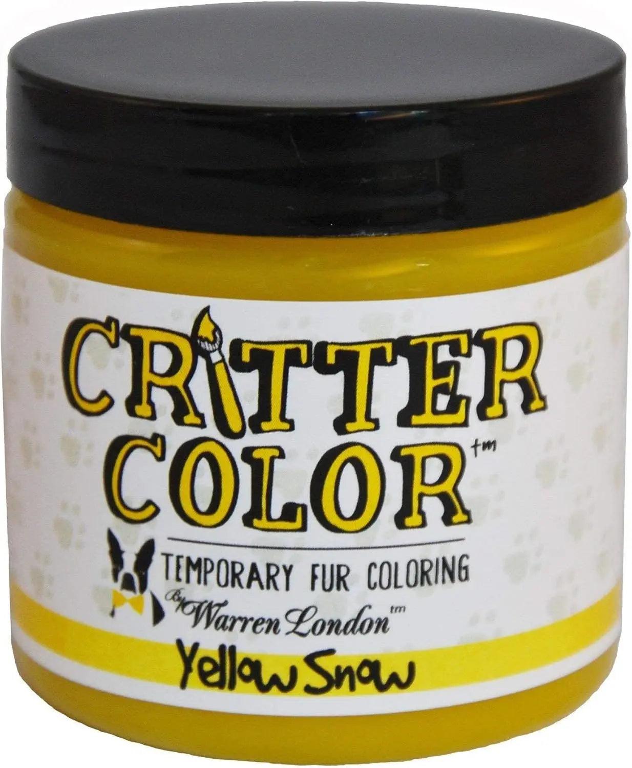 Warren London Critter Color Temporary Pet Fur Dye, Washable Non-Toxic 4oz Yellow Snow