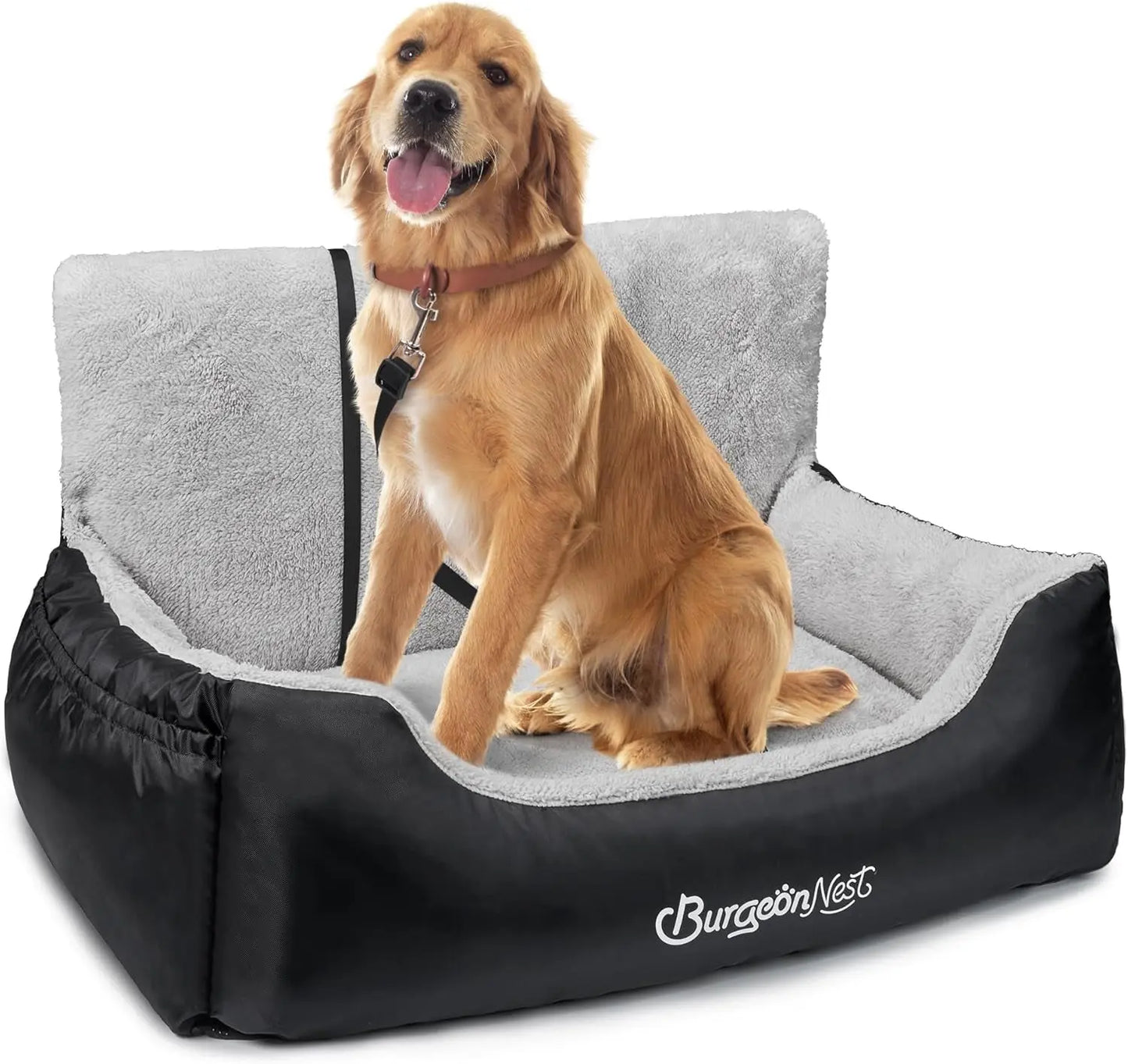 Upgrade their ride! Ultimate Comfort & Safety: Washable Pet Car Seat for Small Dogs & Cats (Under 25 lbs) Black Large