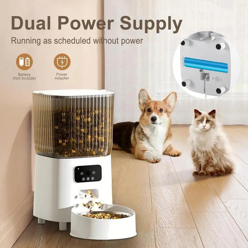 Smart Pet Feeder with HD Camera & Remote Control – 5L Auto Dispenser for Cats & Dogs