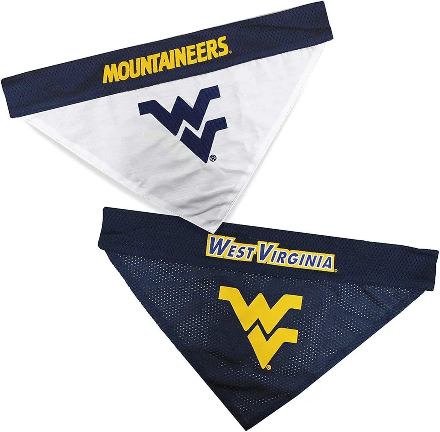 Official NCAA Collegiate Pet Bandana – Game Day Gear for Dogs & Cats West Virginia Mountaineers Large X-Large