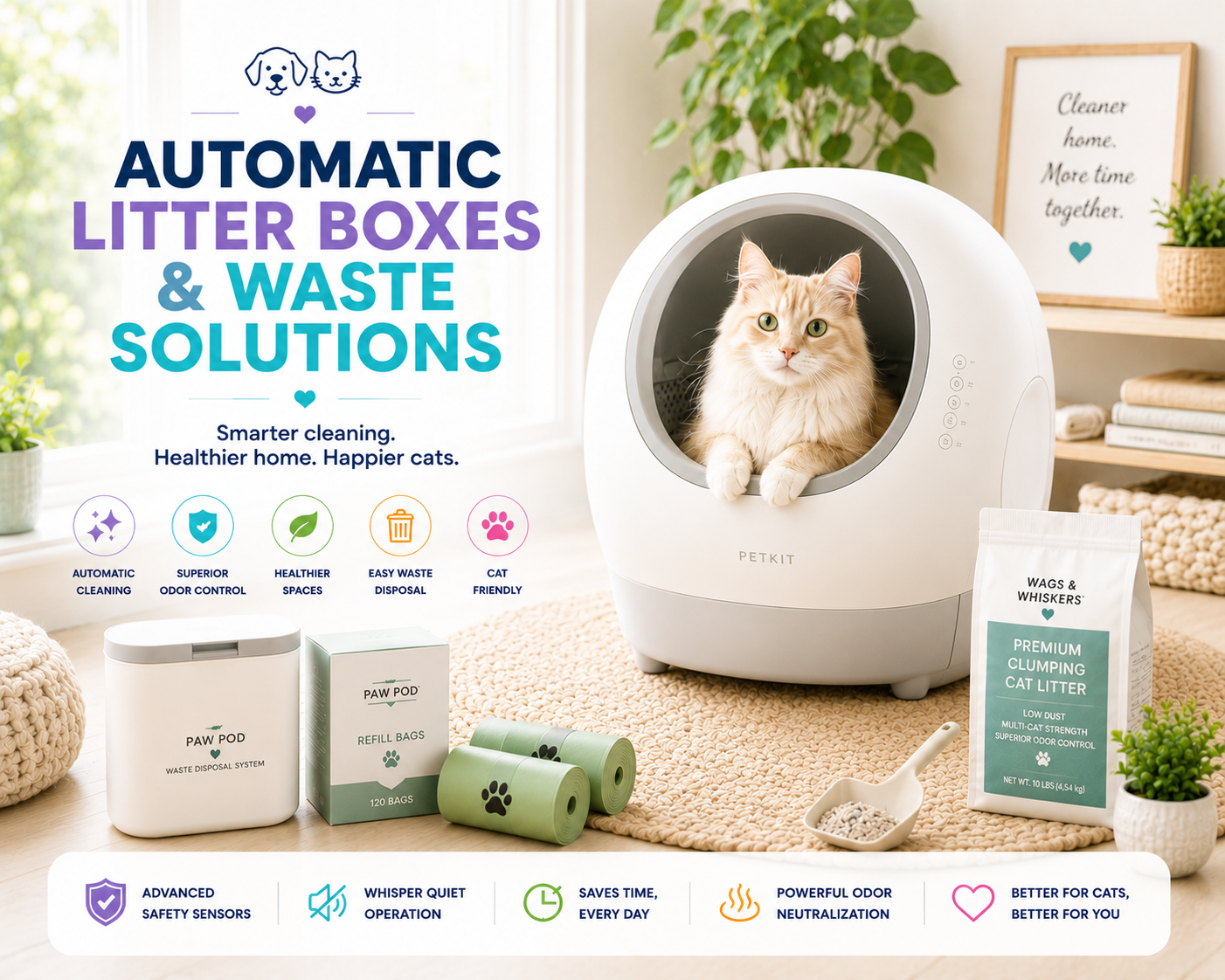 Automatic Litter Boxes & Waste Solutions
