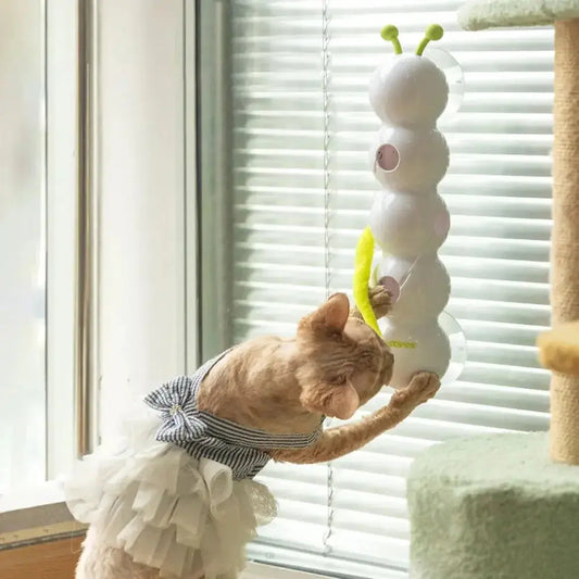 Interactive Caterpillar Smart Toy for Indoor Cats – Fun & Engaging Play
