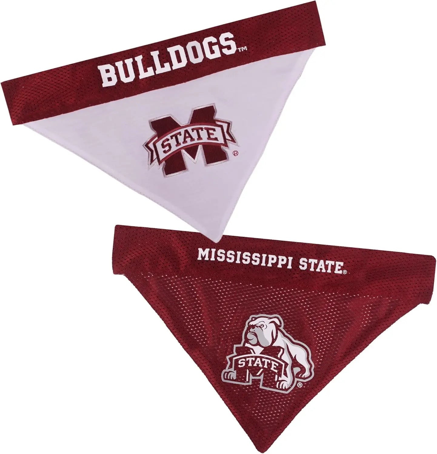 Official NCAA Collegiate Pet Bandana – Game Day Gear for Dogs & Cats Mississippi State Bulldogs