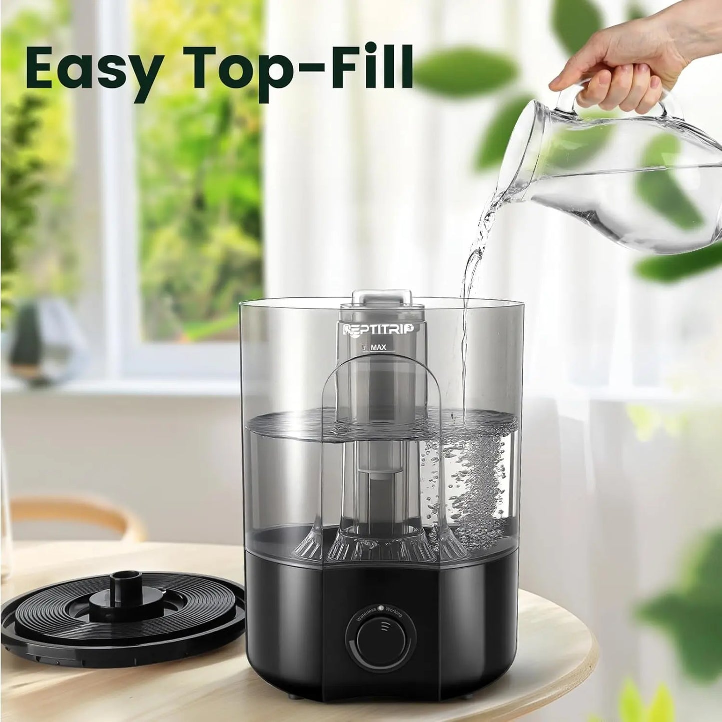 1 Gallon Reptile Humidifier Fogger Adjustable Mist Terrarium