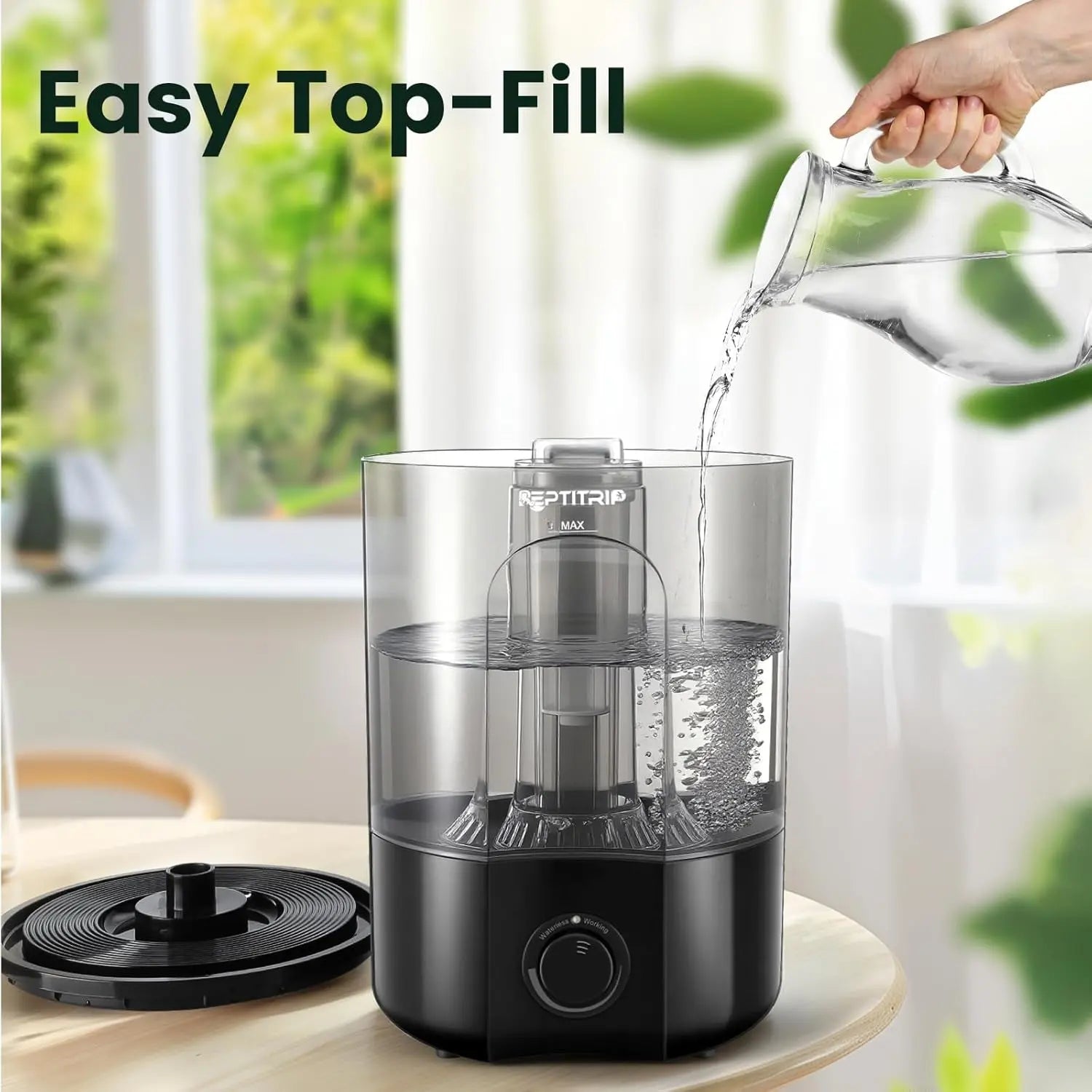 1 Gallon Reptile Humidifier Fogger Adjustable Mist Terrarium