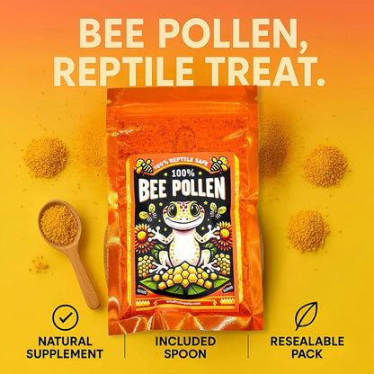 100% Bee Pollen Powder Reptile Food Topper for Geckos Isopods