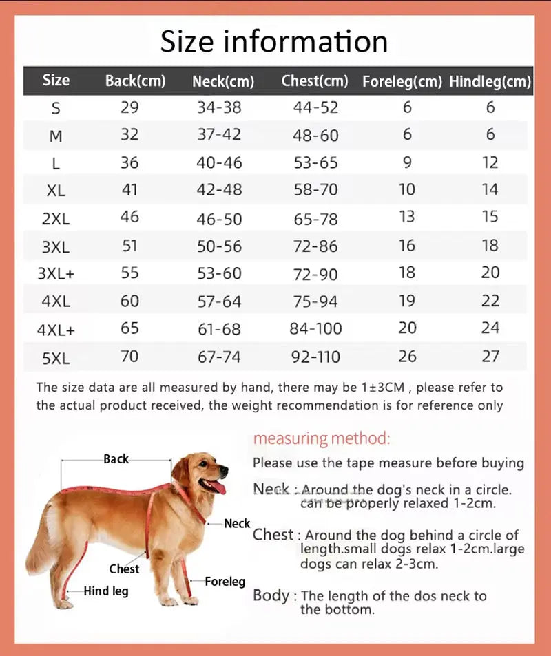 Waterproof Winter Dog Coat Jacket – With Reflective Strips, Adjustable Fit, Windproof, S–5XL