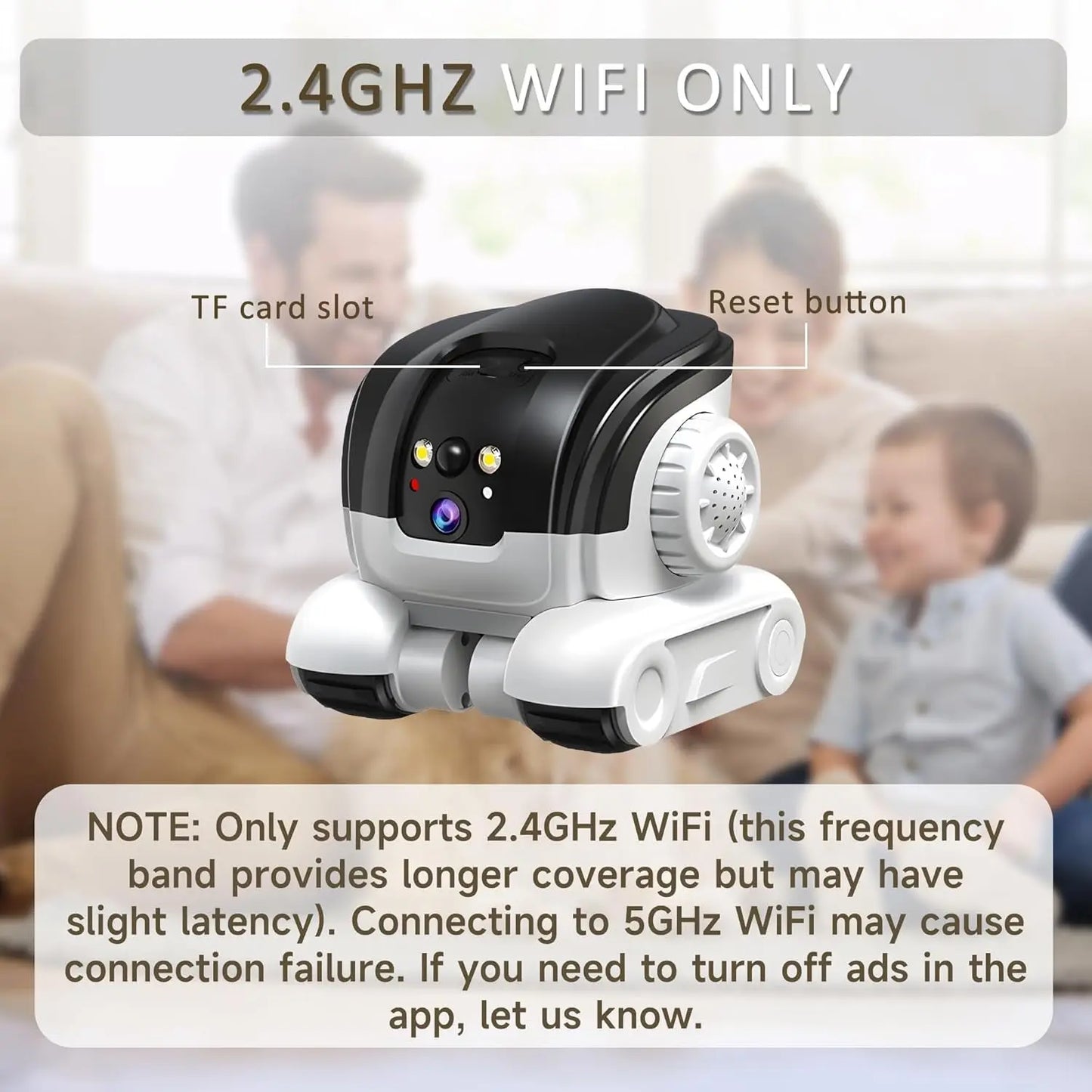 1080P Smart Pet Camera WiFi Robot 2-Way Audio Night Vision Motion Tracking(2026)