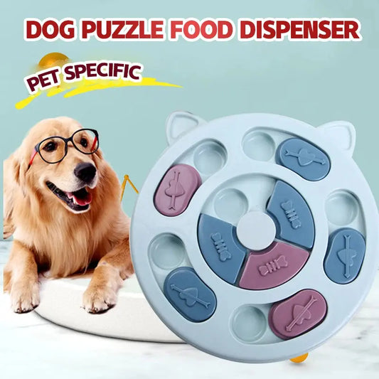 Interactive Slow Feeder Bowl for Dogs & Cats – Puzzle Toy, Boredom Relief