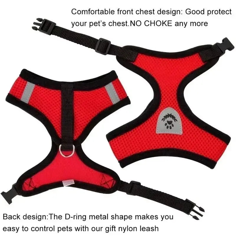 Adjustable Cat Harness Vest & Leash Set – Safe, Comfortable & Durable for Cat & Small Pets