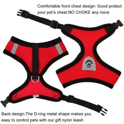 Adjustable Cat Harness Vest & Leash Set – Safe, Comfortable & Durable for Cat & Small Pets