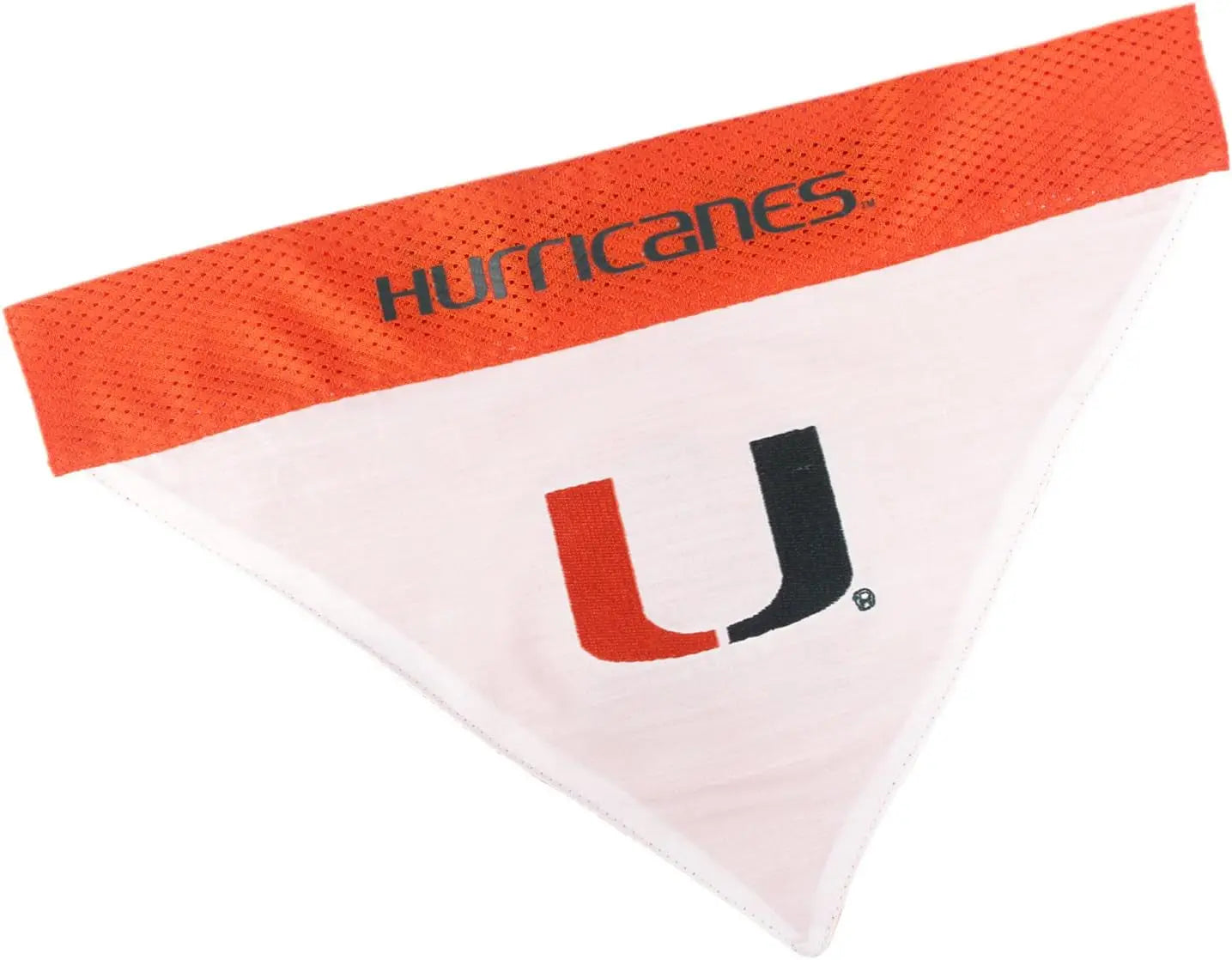 Official NCAA Collegiate Pet Bandana – Game Day Gear for Dogs & Cats Miami Hurricanes Large X-Large