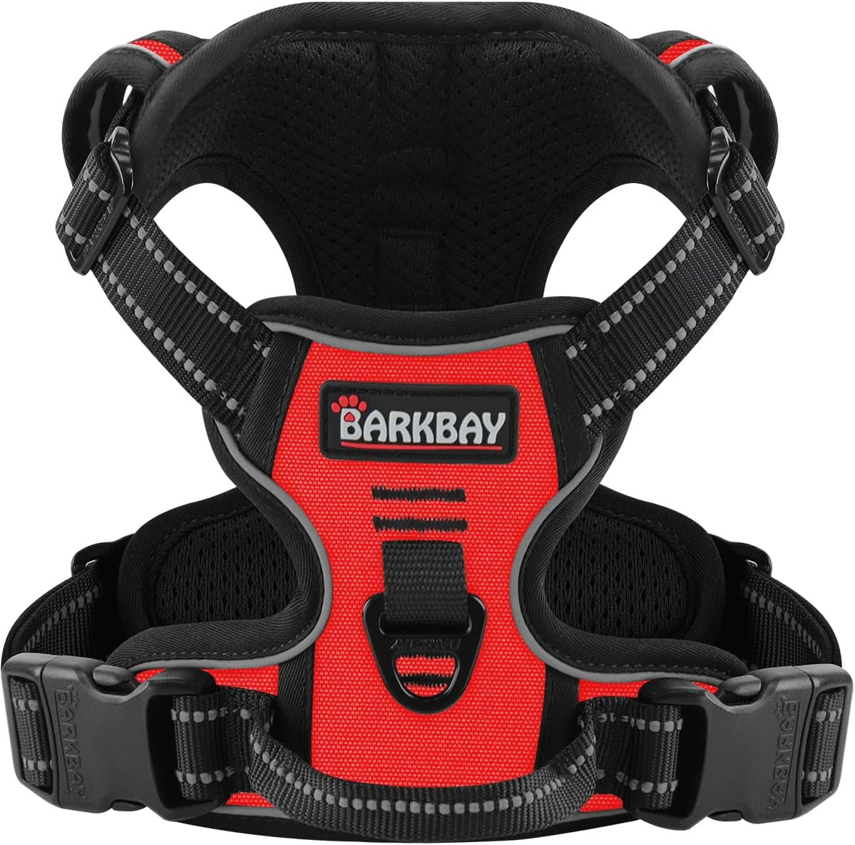 No Pull Dog Harness Adjustable Reflective Oxford Vest Small Medium Large Dogs Red
