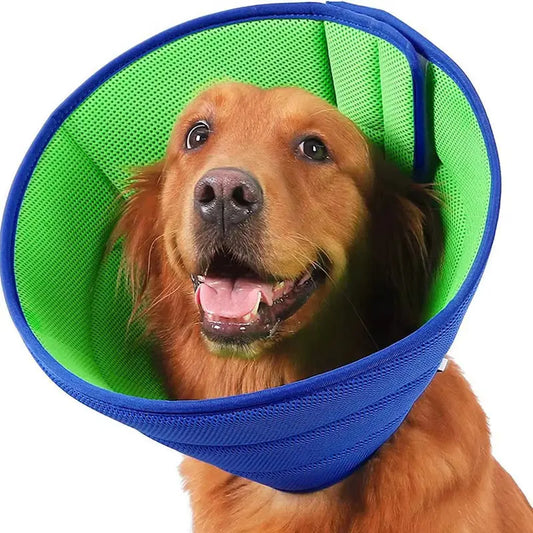 Soft Dog Recovery Cone Collar – Protective E-Collar for Surgery, Wound Healing & Chewing Prevention