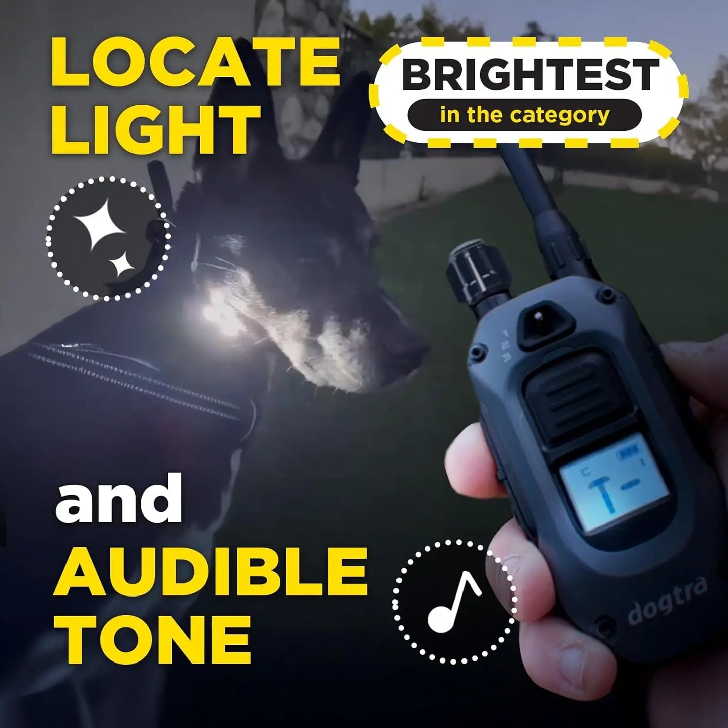 2 Dogs Training Collar Remote 1/2 Mile Waterproof LED Rechargeable Control