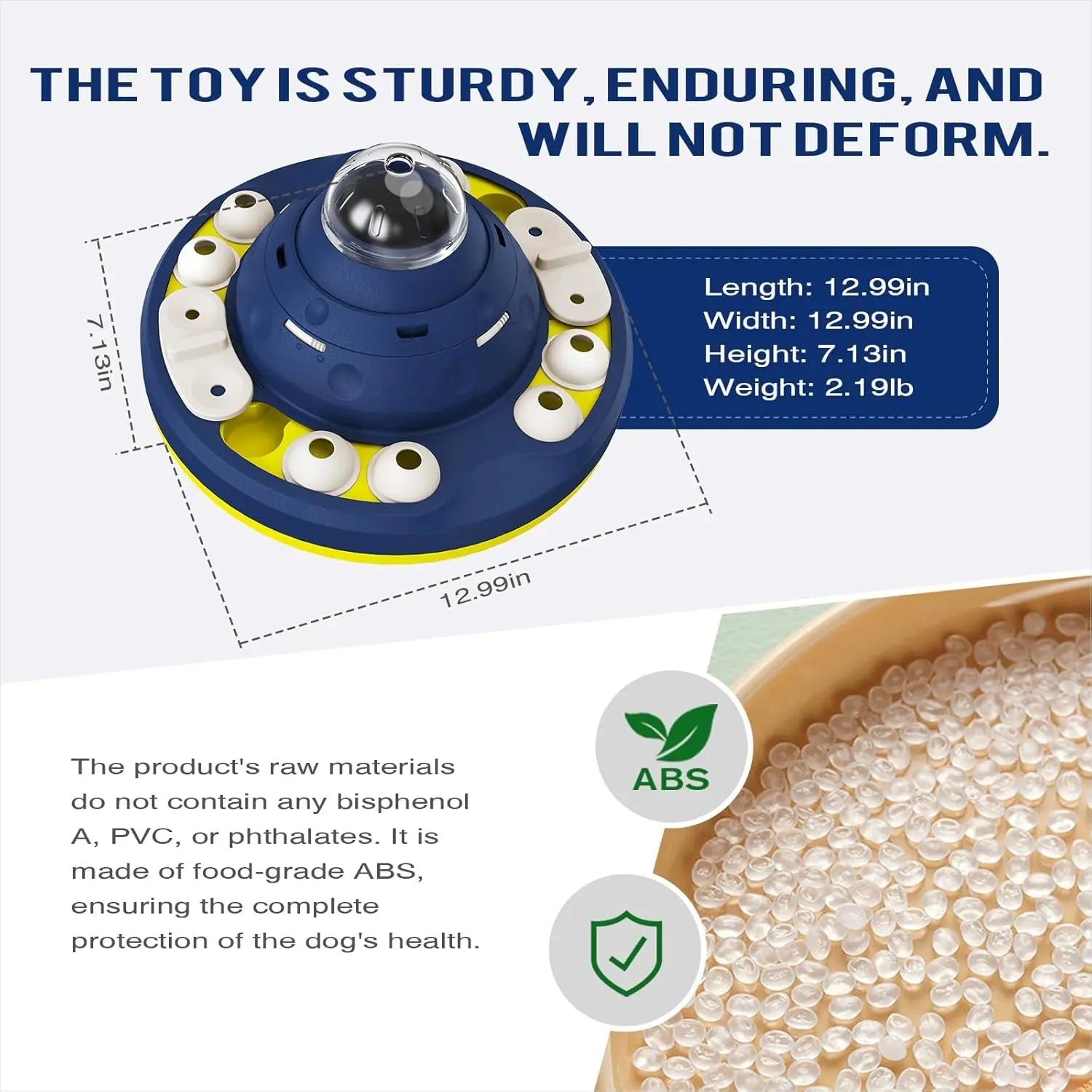 2-Level Dog Puzzle Feeder Toy Large Slow Treat Dispenser