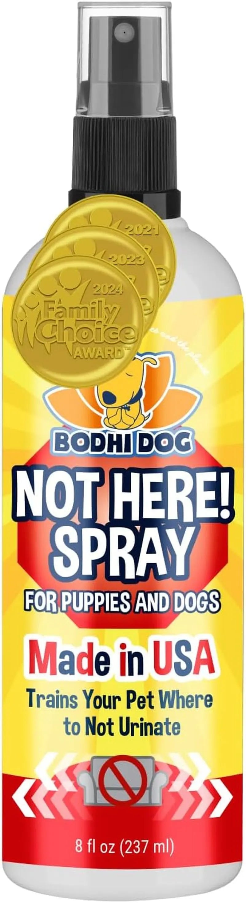 2-in-1 Bitter No Chew & Hot Spot Spray | Natural Chew Deterrent (USA) Not Here! 8Oz