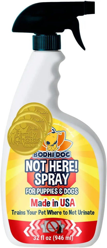2-in-1 Bitter No Chew & Hot Spot Spray | Natural Chew Deterrent (USA) Not Here! 32Oz
