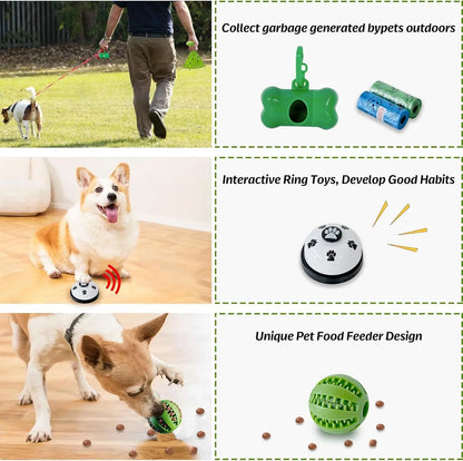 20-Piece Puppy Teething Chew Toy Set with Basket for Small & Medium Dogs