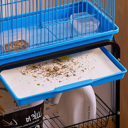 200 Pcs Bird Cage Liners 11x20" Disposable Absorbent Paper Pads for Pet Birds