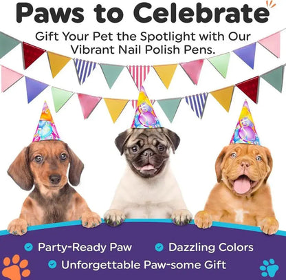 Dog Nail Polish Pens Quick Dry – Pet Safe Nail Pawlish for Dogs & Cats Grooming
