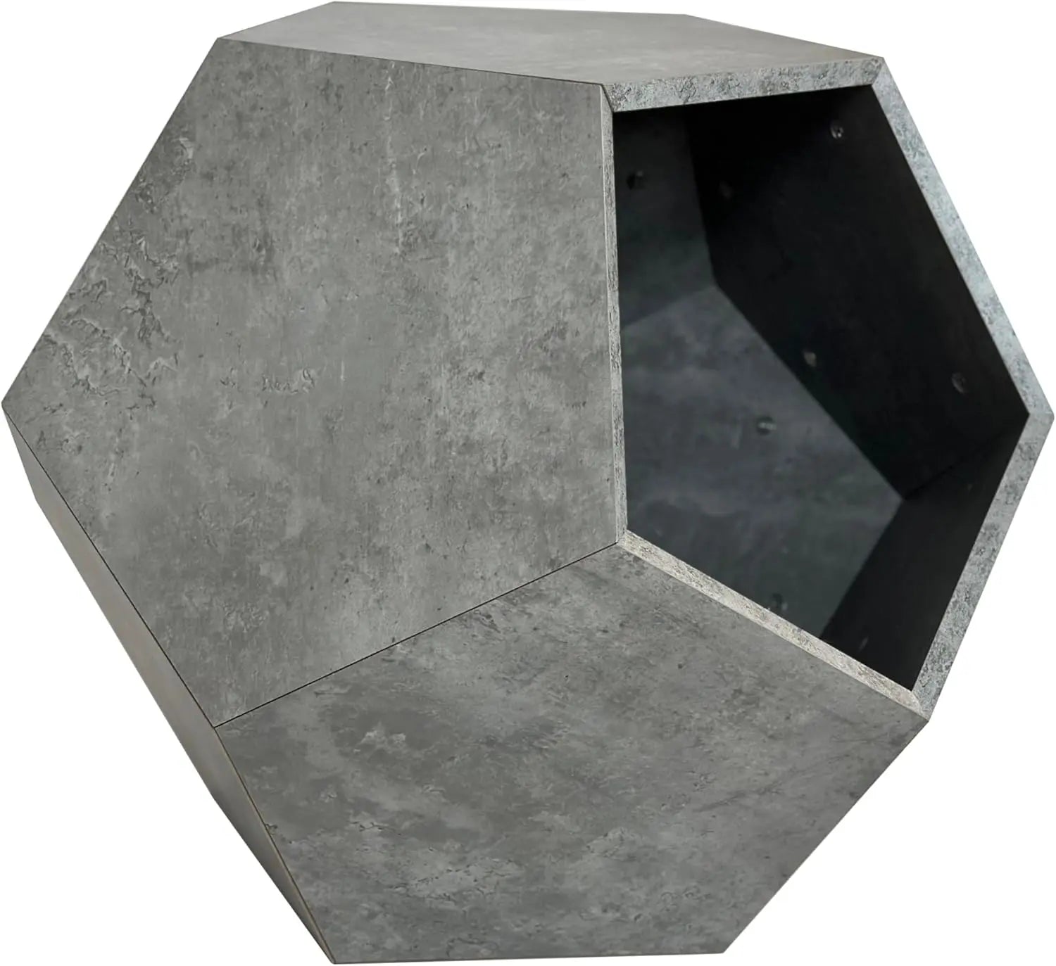 25.98" Modern Cat Furniture Side Table – Multifunctional Pet House in Gray